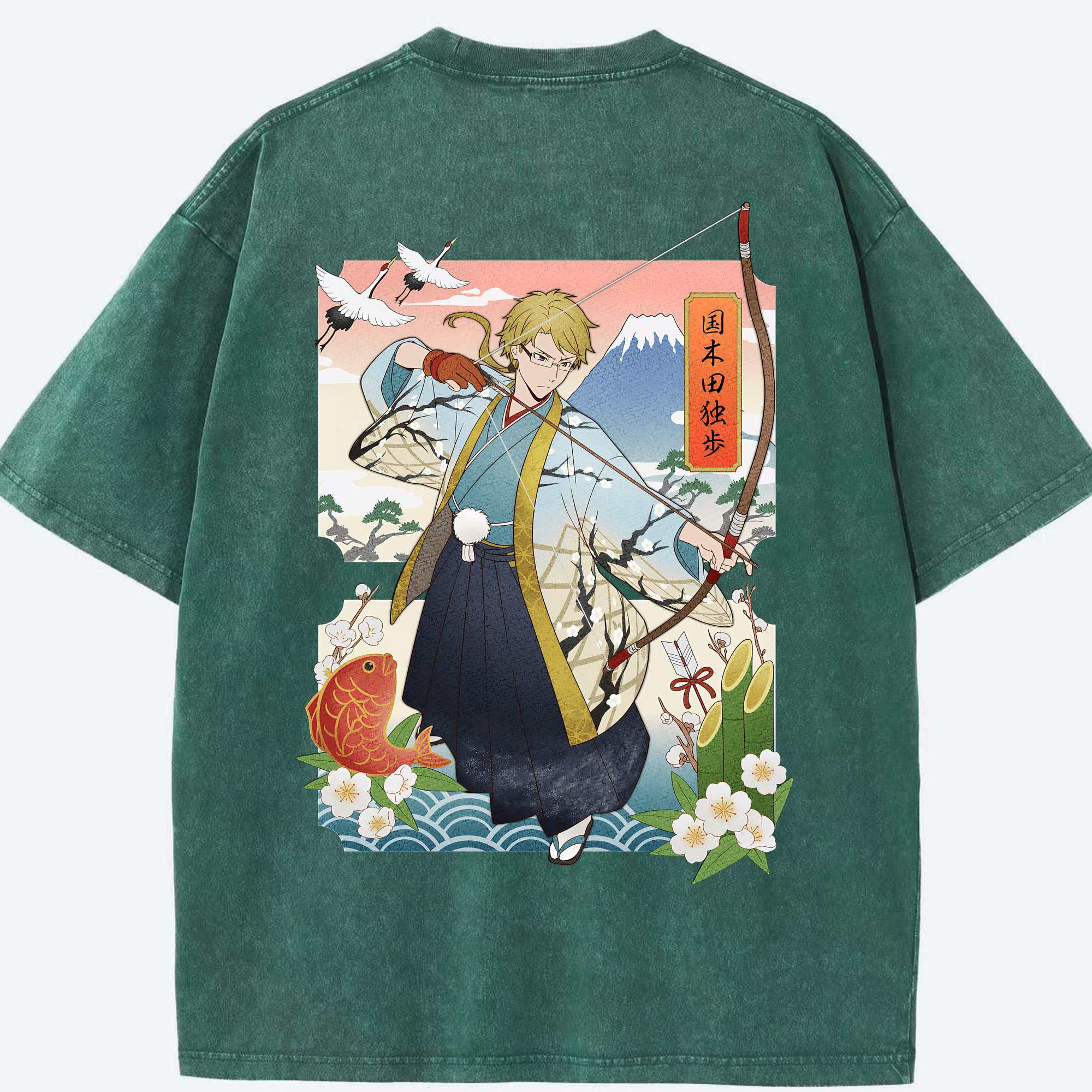 （画像用） 文豪ストレイドッグス Bungo Stray Dogs 綿100% ヴィンテージ風 半袖Tシャツ（背面プリント）